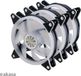 Akasa VEGAS AR7-set, triple addressable RGB LED fan of 120 mm with 1-to-3 splitter and extension cable