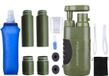 PolkaHome Filtre à eau Survival Filtre 15000L - Filtre à eau Outdoor - Purificateur d'eau - Kit de survie de purification d'eau, filtre à eau, filtres à eau kit d'urgence (incluant 2 filtres de remplacement de rechange + 1 bouteille d'eau allumable de 500ml) Filtre 15000L