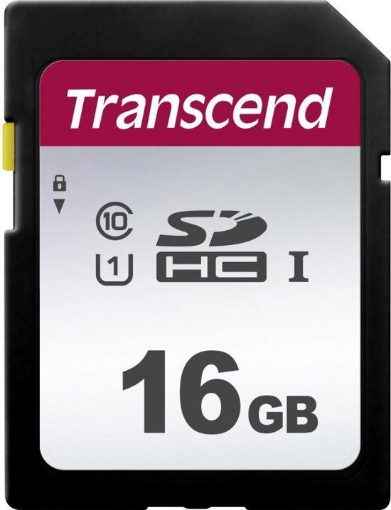 Transcend 16GB SDHC UHS-I Class 10 geheugenkaart