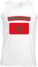 Bellatio Decorations Marokko singlet shirt/ tanktop met Marokaanse vlag wit heren L