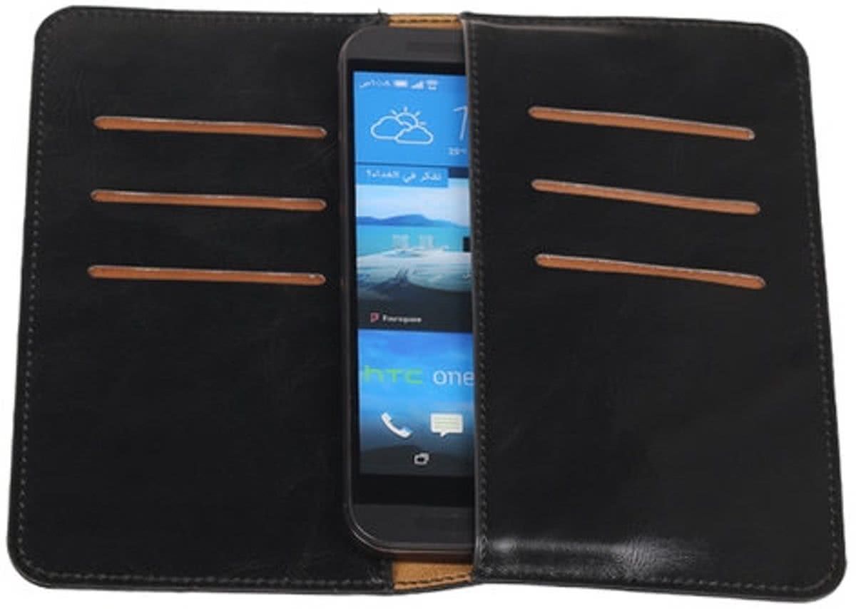 Best Cases Zwart Pull-up Medium Pu portemonnee wallet voor Sony Xperia E3 - 8718883824843