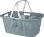 Koopman International Panier à linge avec poignée - 38 litres - 60 cm - vert/blanc