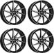 Dotz Spa dark 8.0Jx18 5x114.3 jantes pour Honda Accord, CR-V, Civic, E:Ny1, FR-V, HR-V, ZR-V