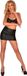 Gp Genuine Leather Mini Skirt Black, L