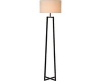 Atmooz Vloerlamp Potsdam - Zwart - Metaal - Met Witte Kap - Hoogte 168cm