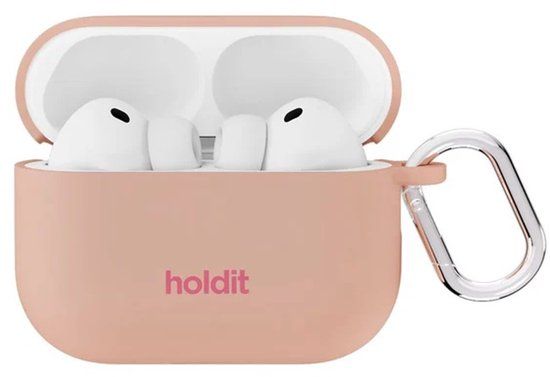 Holdit Solid Silicone Case voor de Apple AirPods Pro 3 - Bare Pink