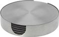 Merkloos RVS Onderzetters voor glazen - set van 18 - rond - diameter 10 cm