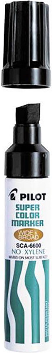 Pilot Super Color - Permanent Marker - brede punt - zwart