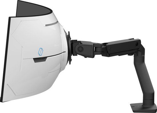 Ergotron 45-693-224 - HX-monitorarm voor bureaubevestiging met VHD-draaifunctie maximale schermgrootte: 57" - voor extreem gebogen schermen - zwart