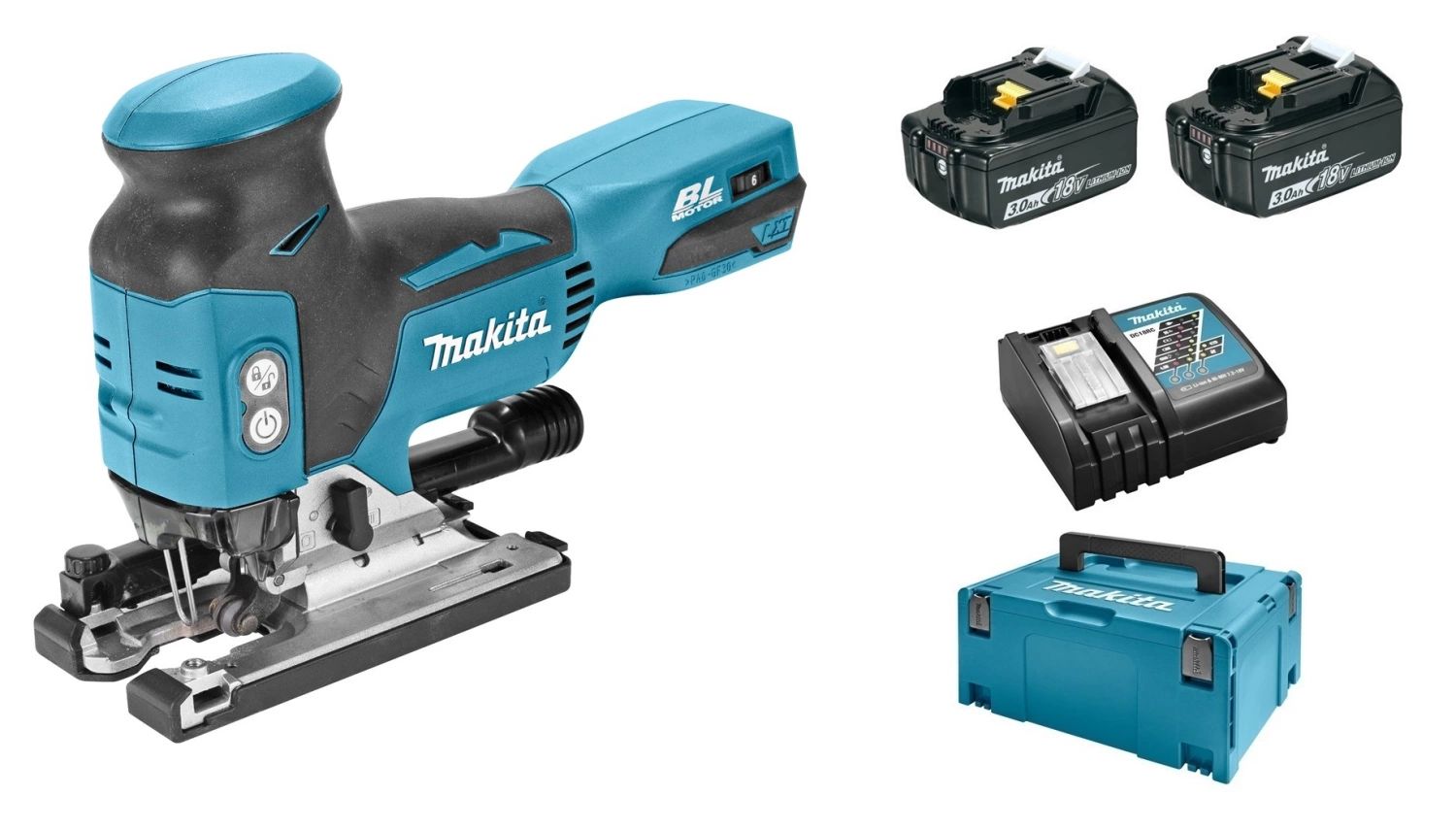 Makita DJV181RFJ 18V Li-Ion Accu Decoupeerzaag Set