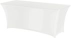 HENDI Rechthoekige tafelhoes – Easy-Jersey stof – Strijkvrij – 1200x760x730 mm – Wit