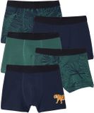 Vertbaudet Set van 5 boxershorts voor jongens met jungleprint