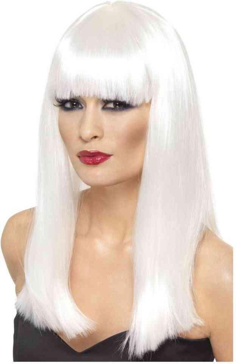 Smiffys Glamourama Wig - White - Polyester - 5020570421659