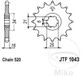 JT Sprockets JTF1043.14 14T stalen voortandwiel