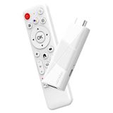 H96 MAX Mini TV Stick Android 14 4K - WiFi 6, Bluetooth 5.4 - Blanc