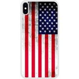 Apple iPhone XS Drapeau usa Verstevigd hoesje met sublimatie bedrukking
