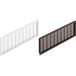 Gedotec Grille d'aération H3610 plastique fendu blanc ou brun, Brun - 227 x 68 mm