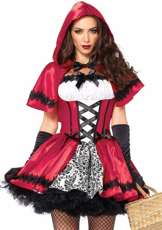 Leg Avenue Gothic Red Riding Hood - Maat M - Rood - Vrouwen