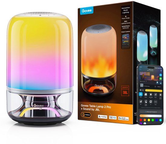 Govee Table Lamp 2 Pro (Sound by JBL) - RGBWICWW - Oval