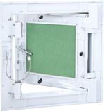 vidaXL Access Panel Green and Silver 20 x 20 cm Aluminium and Plasterboard