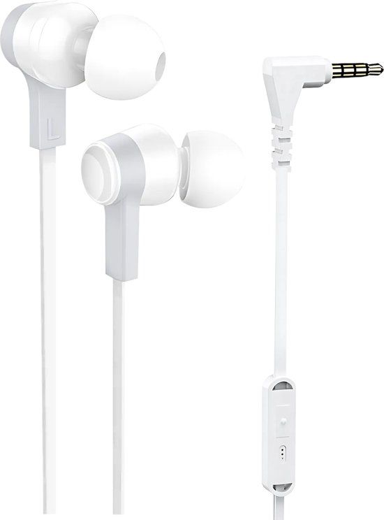 Golden Sound Bedrade oordopjes - Siliconen tips - 3.5mm jack aansluiting - Oortjes met Draad en Microfoon