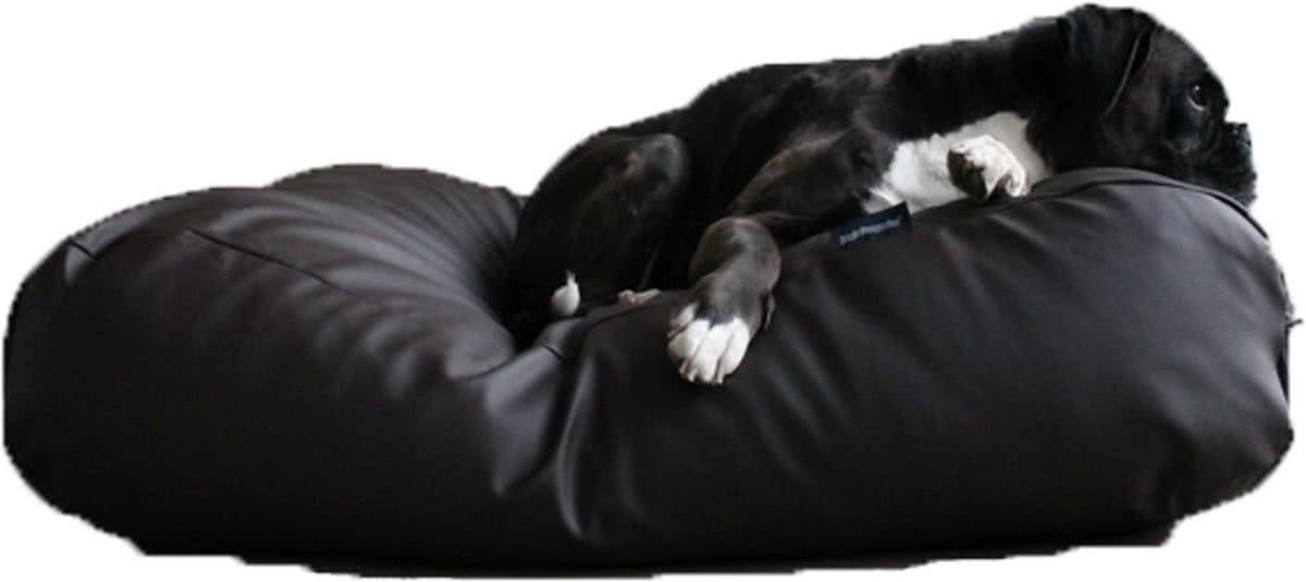 Dog's Companion Hondenkussen - S - 70 x 50 cm - Kunstleer - Chocolade Bruin