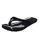 PUMA Unisex Epic Flip v2 Flip-Flop, Black-White, 42 EU