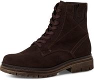 Tamaris - Dames - Biker boots - Leer - Bruin - Maat 37
