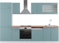 Vicco R-Line Complete keukeneenheid – 300 cm, WB Eik Blauw-grijs/wit