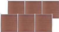 vidaXL Composiet Schutting 1045x186 cm Bruin
