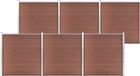 vidaXL Composiet Schutting 1045x186 cm Bruin