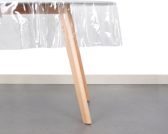 Raved Tafelzeil - 140x160cm - Transparant 0,1mm - PVC - Afwasbaar