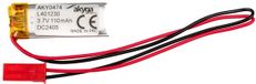 Akyga LP401230 Accupack LiPo 3.7 V 110 mAh