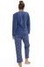 Calvin Klein Cocodream Fleece Pyjama Dames - Blauw - Maat S