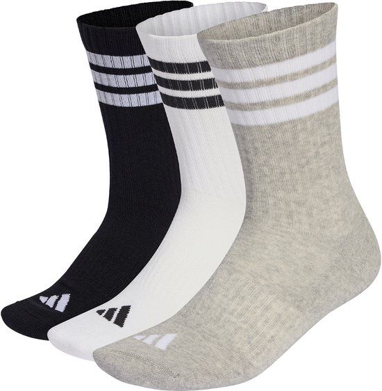 adidas 3STRIPES CUSHIONED SPORTSWEAR CREW SOCKS 3 PAIR PACK