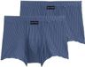 Tom Tailor - Korte boxershorts in een set van 2 - Maat XXL/8 - blue-medium-vertical stripe