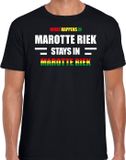 Bellatio Decorations Shoppartners Bv Sittard / Marotte Riek Carnaval verkleed outfit / t-shirt zwart voor heren - Limburg Carnaval verkleed outfit / kostuum - What happens in Marotte Riek stays in Marotte Riek XXL
