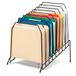 Officemate Grote helling 8 compartimenten draad Caddy, zwart