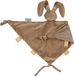 Nattou LAPIDOU Maxi Knuffeldoekje Doudou - Konijn - 65 cm - Mokka