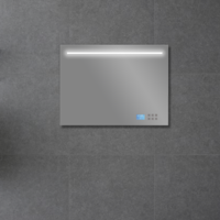 Badkamerplanet Badkamerspiegel met LED/TL Verlichting, Radio en Bluetooth 80 cm met Spiegelverwarming
