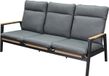 Alzano bank aluminium teak antraciet