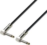 Adam Hall K3 IRR 0015 0.15m 6.35mm TRS 6.35mm TRS Zwart, Zilver audio kabel