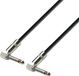 Adam Hall K3 IRR 0015 0.15m 6.35mm TRS 6.35mm TRS Zwart, Zilver audio kabel