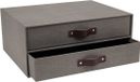 Bigso Box of Sweden Opbergbakje met 2 lades - Grijs