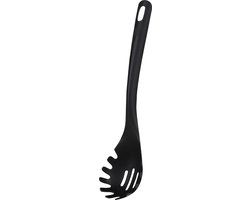 Urban Living Pasta opscheplepel - zwart - kunststof - 30 cm