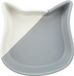 Trixie Voerbak Kattenkop Keramiek - Grijs/Wit - 200ml, 13cm