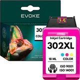 Evoke HP 302 Kleur XL Printercartridge | 18 ml | 740 pagina's