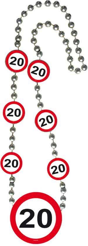 Folat 20 Jaar Verkeersbord Ketting