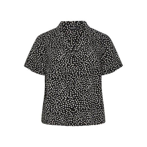 PIECES Curve blouse with all over print