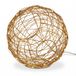 Merkloos Relaxdays LED bol - ø 20 cm - met verlichting - goud